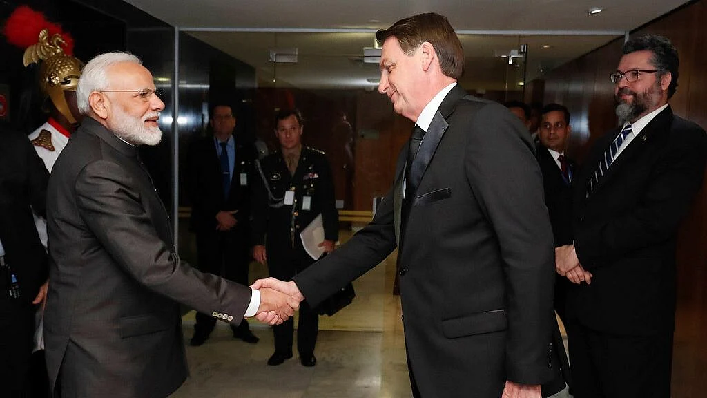 Prime Minister Narendra Modi met President Jair Bolsonaro on the sidelines of the BRICS Summit. 