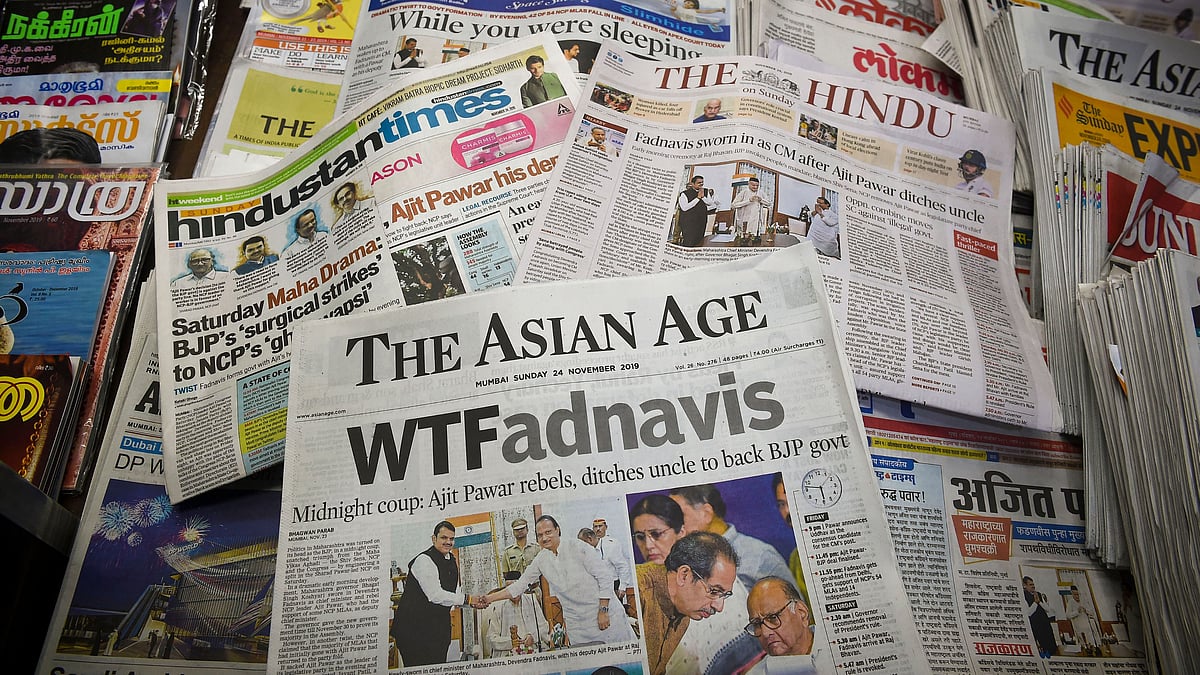 How Newspapers Covered The BJP's Maharashtra Coup Against The Sena, NCP &  Congress