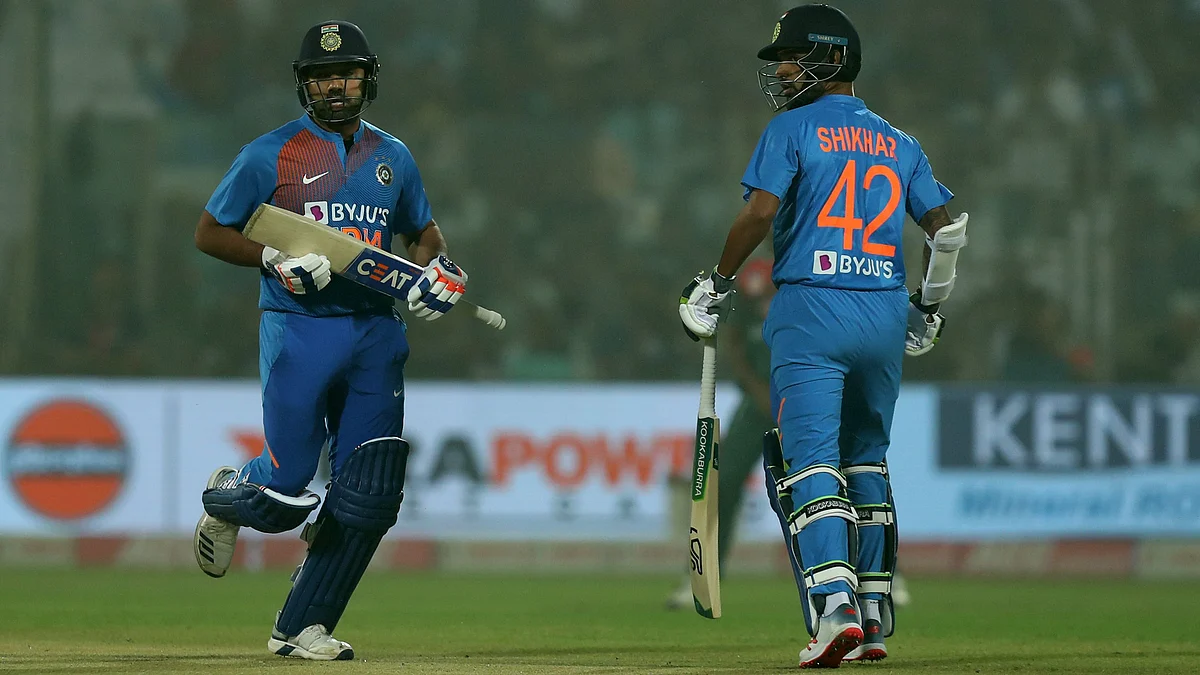 While Rohit looked good during his five-ball stay at the crease, Shikhar never got going for his 42-ball 41 against Bangladesh on Sunday.