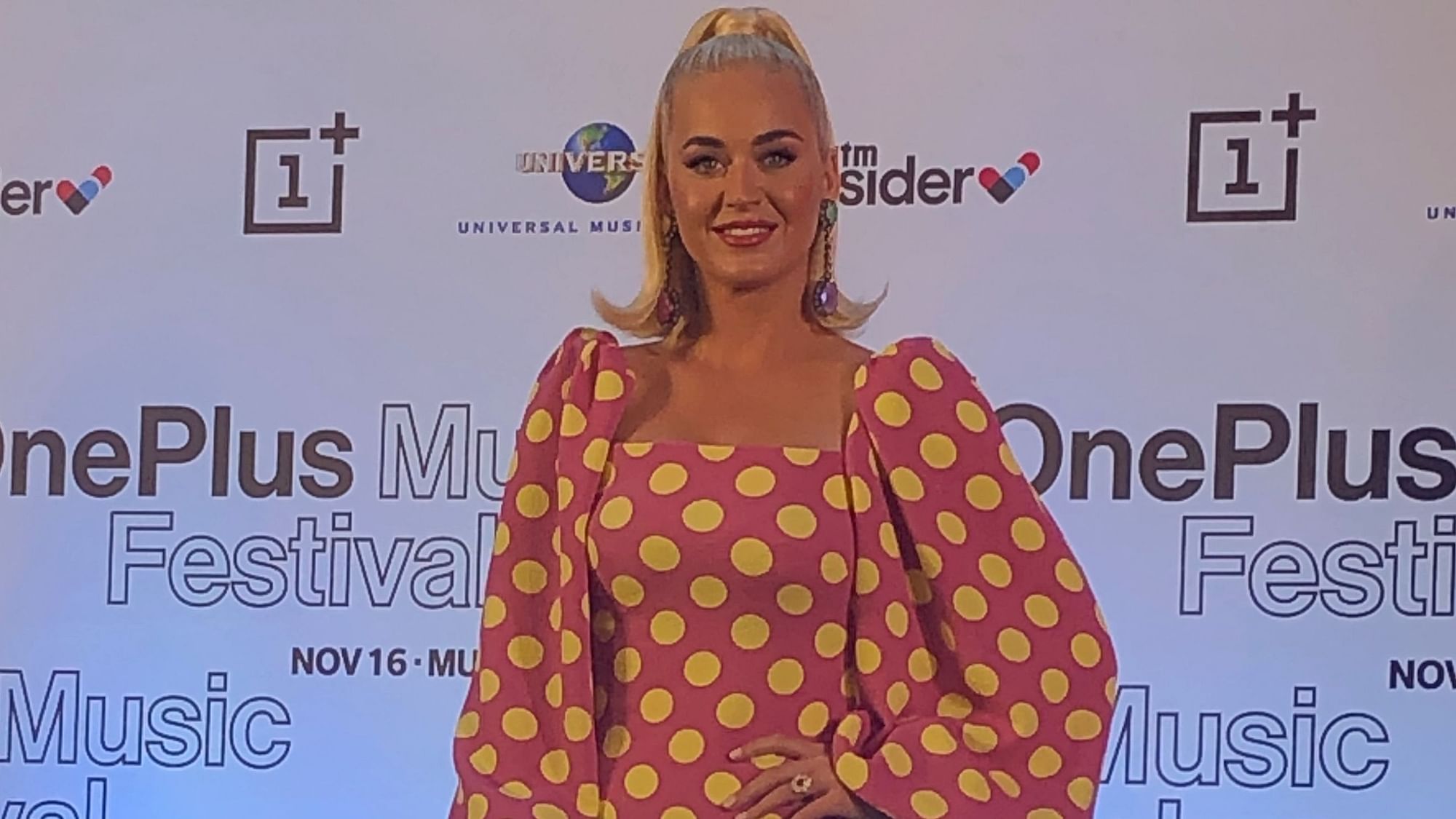 Katy Perry for her press conference in India.