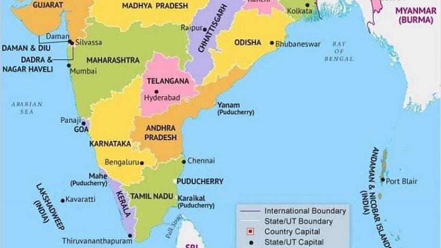 Many were upset as Amaravati did not find a place in the new map after bifurcation of J&amp;K and Ladakh.