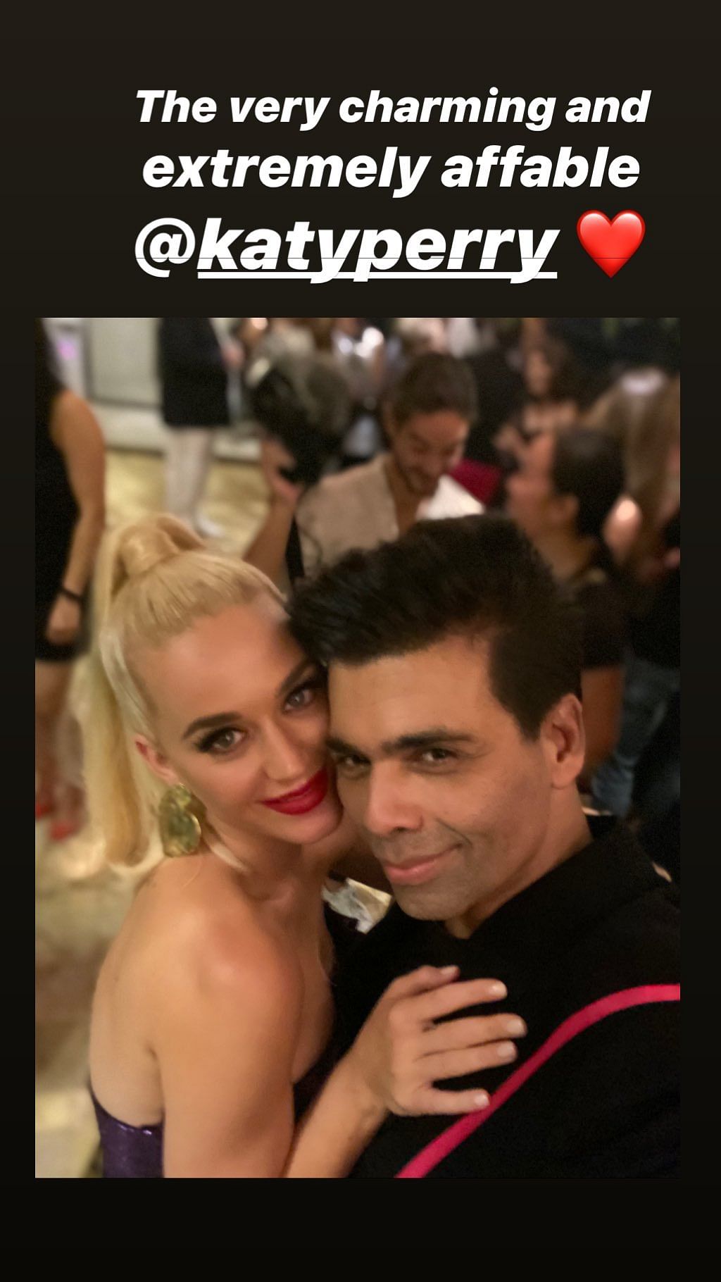 Here are all the inside pictures and videos from Karan Johar’s party for Katy Perry.