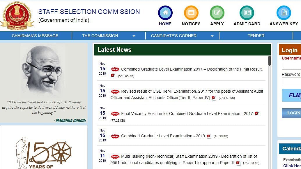 Check SSC CGL 2019 Registration Details and Latest Exam Notification
