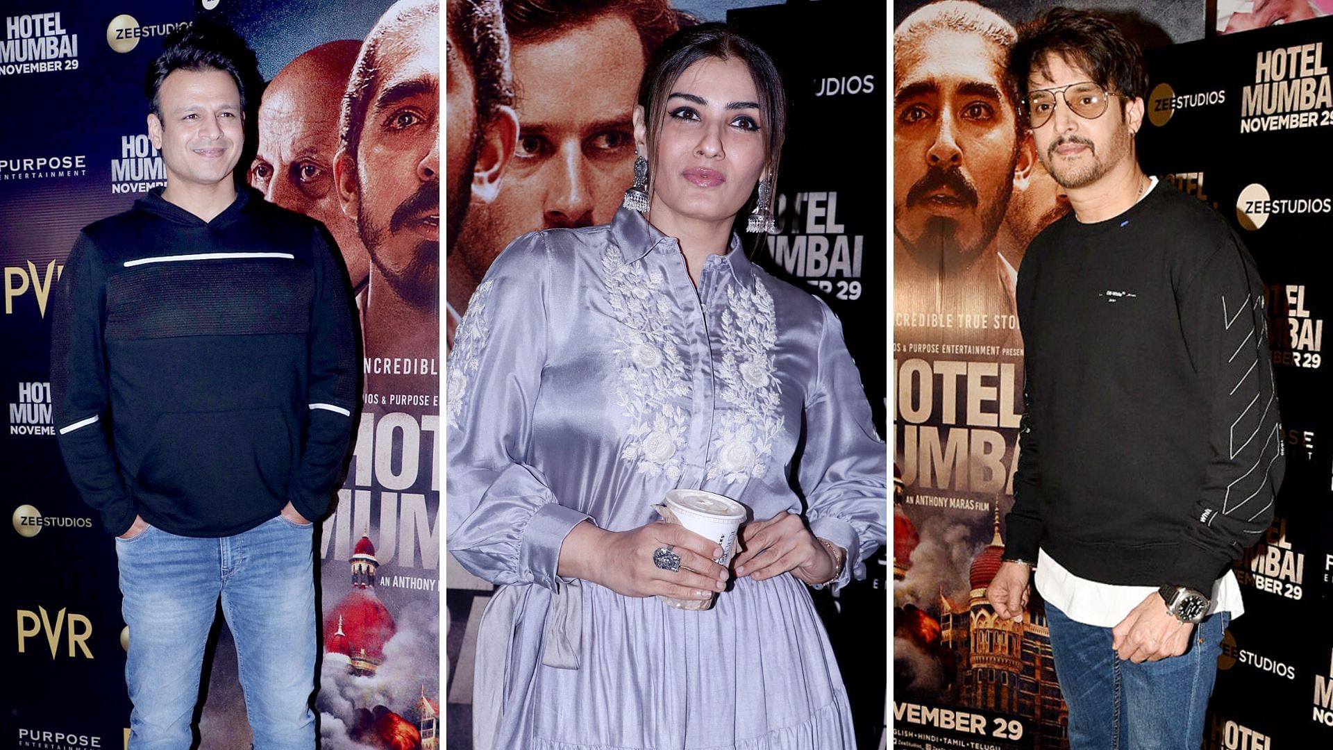 Bollywood celebrities attend <i>Hotel Mumbai </i>screening.
