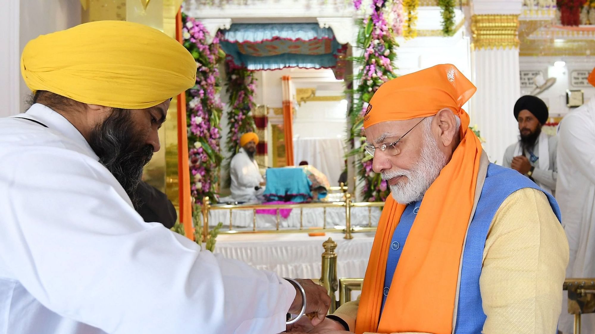 Prime Minister Narendra Modi lauded Sikhism founder Guru Nanak Dev for spreading the message of unity.