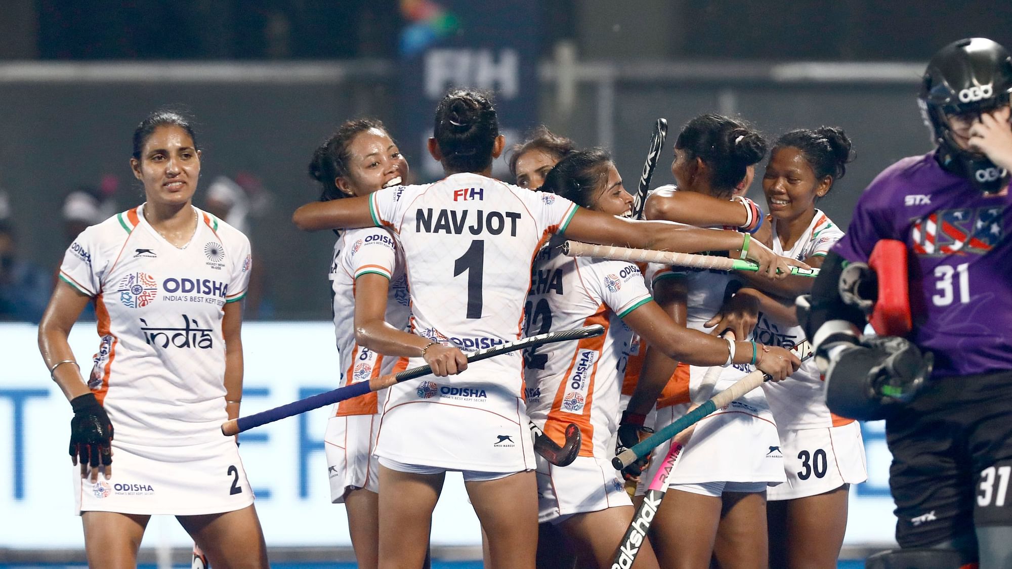 India’s women’s hockey team beat USA in the first leg of their Olympic qualifiers.