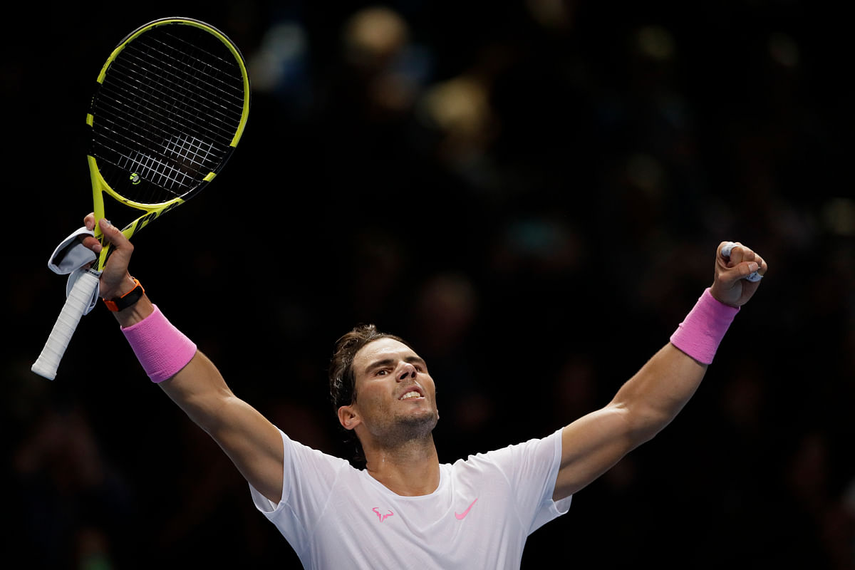 Nadal rallied to beat Medvedev 6-7 (3), 6-3, 7-6 (4), keeping alive his chances of advancing from the group stage.