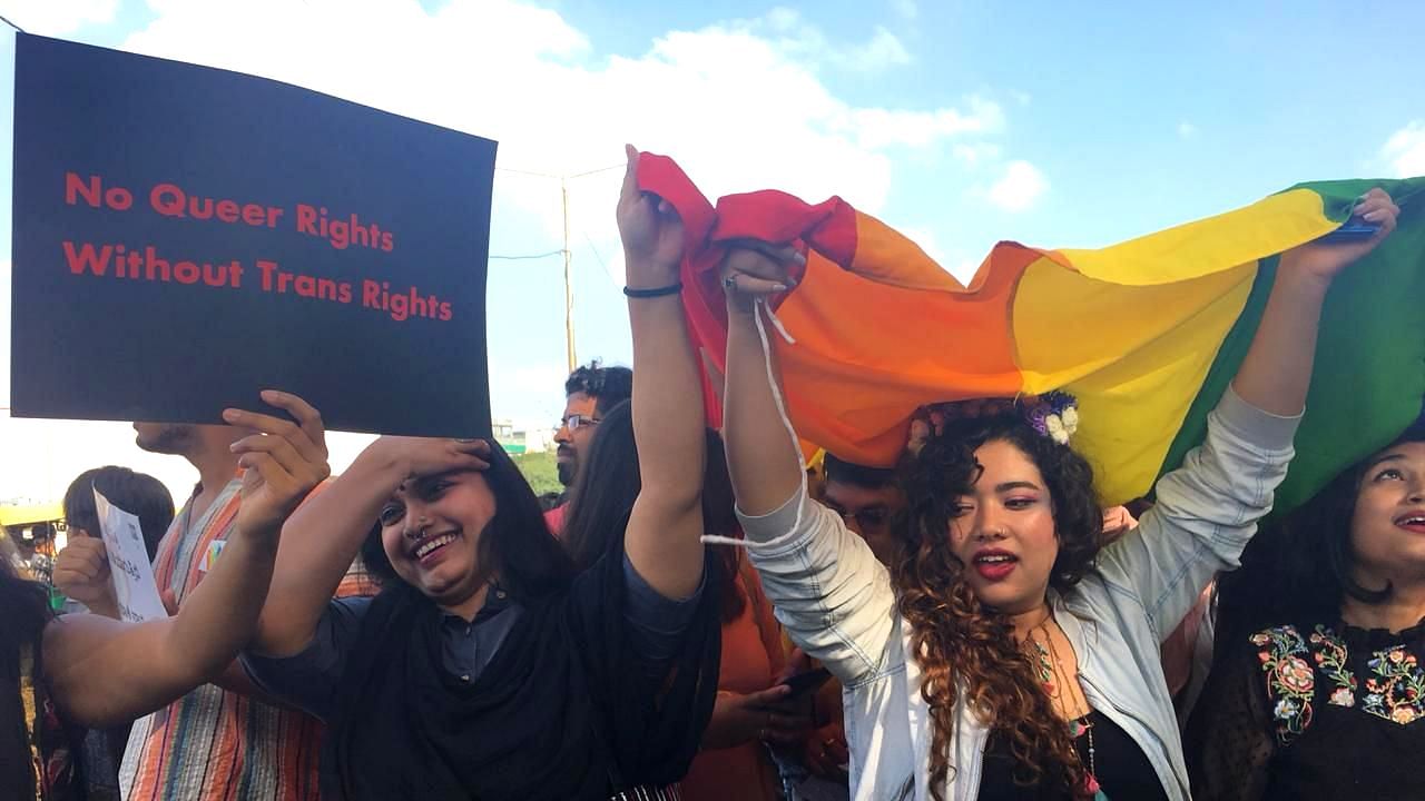 Hundreds marched in Delhi and Bengaluru to mark the 12th edition of Queer Pride Parade.&nbsp;