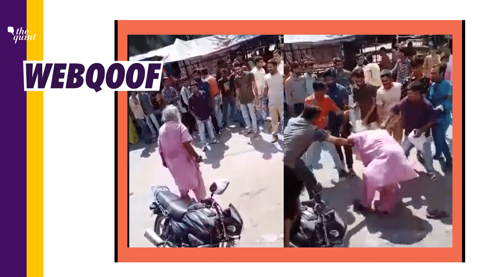 A viral video on social media falsely claimed that Muslims beat an old Sikh man.