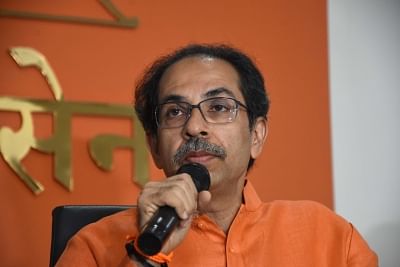 Mumbai: Shiv Sena chief Uddhav Thackeray addresses a press conference, in Mumbai on Oct 24, 2019. (Photo: IANS)