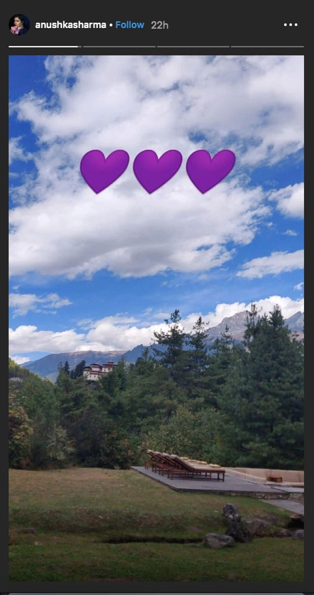 The duo are currently enjoying a quiet vacation in Bhutan.