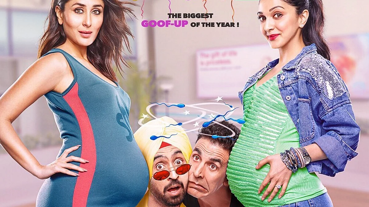 The <i>Good Newwz </i>poster released by Dharma Productions