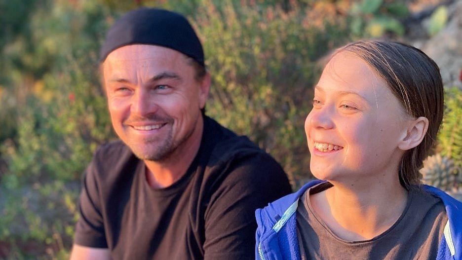 Leonardo DiCaprio and Greta Thunberg.