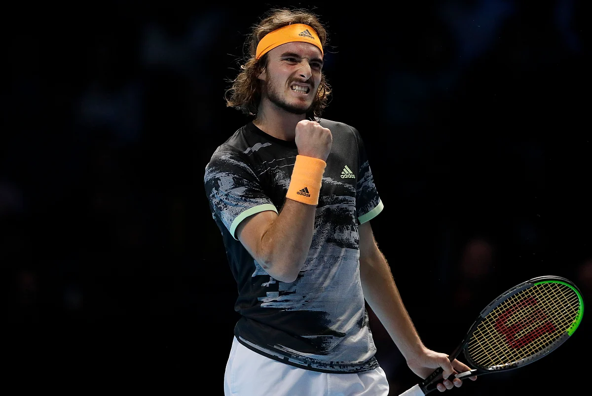 In the late match, Stefanos Tsitsipas beat defending champion Alexander Zverev 6-3, 6-2 for his second straight win.