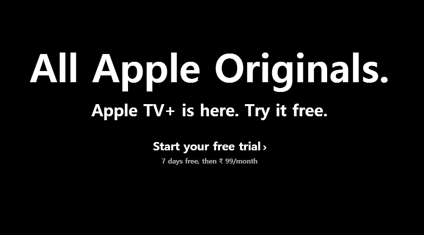 Apple TV+ subscription prices start at Rs 99 per month. 