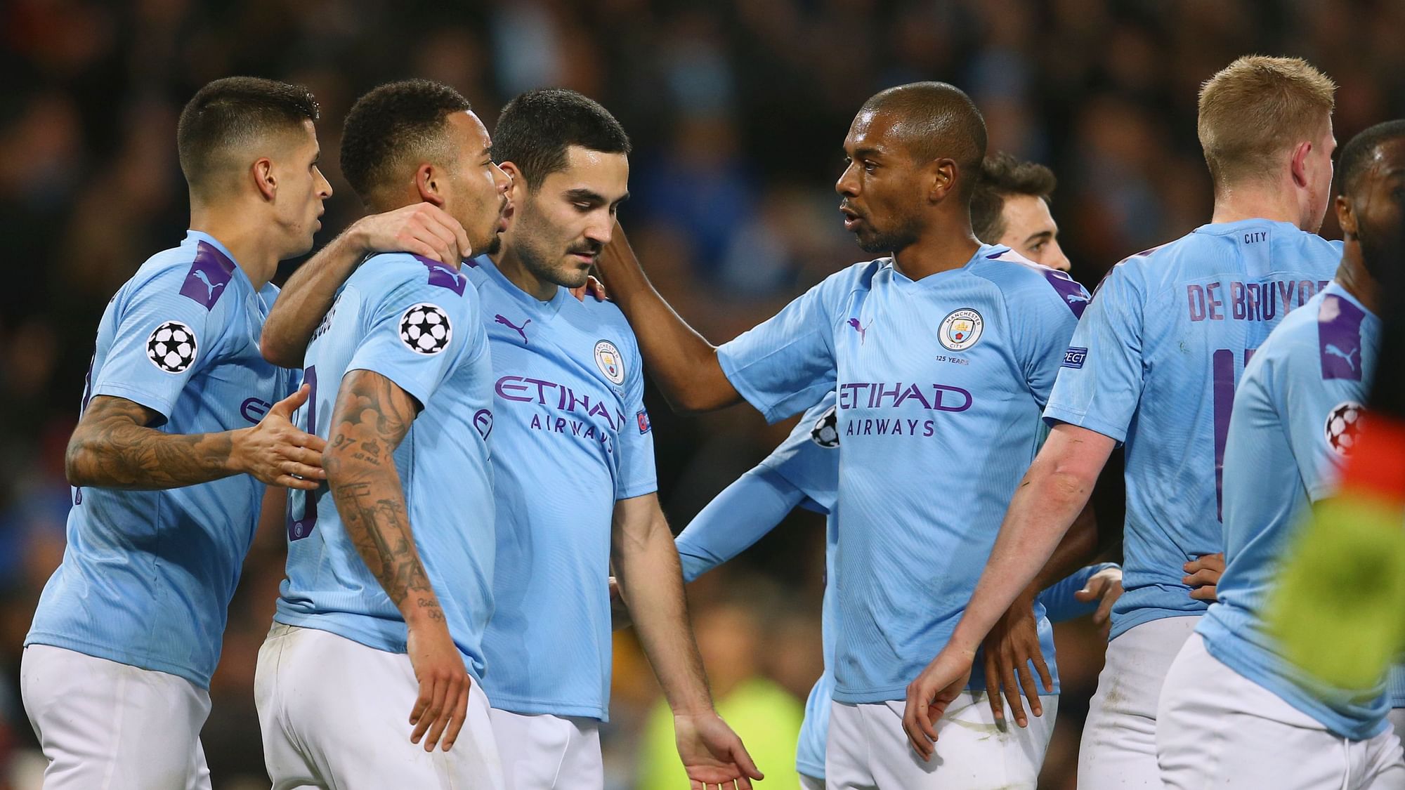 Manchester City qualified for the knockout stage of the Champions League as a group winner with a game to spare.