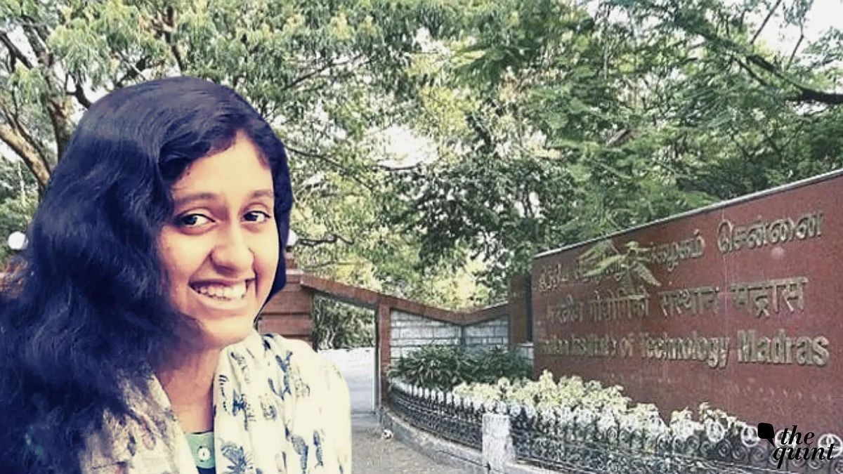 19-year-old Fathima, a first-year student of MA in Development Studies at IIT-M, was found having hanged herself from the ceiling fan in her hostel room on 9 November.