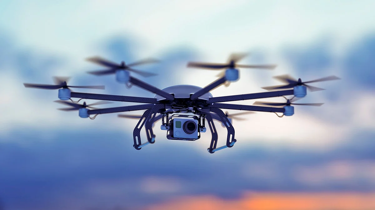 The drone currently helps police cover a 5-kilometre radius at a time and the announcement and warnings are loud enough to be heard for one kilometre.
