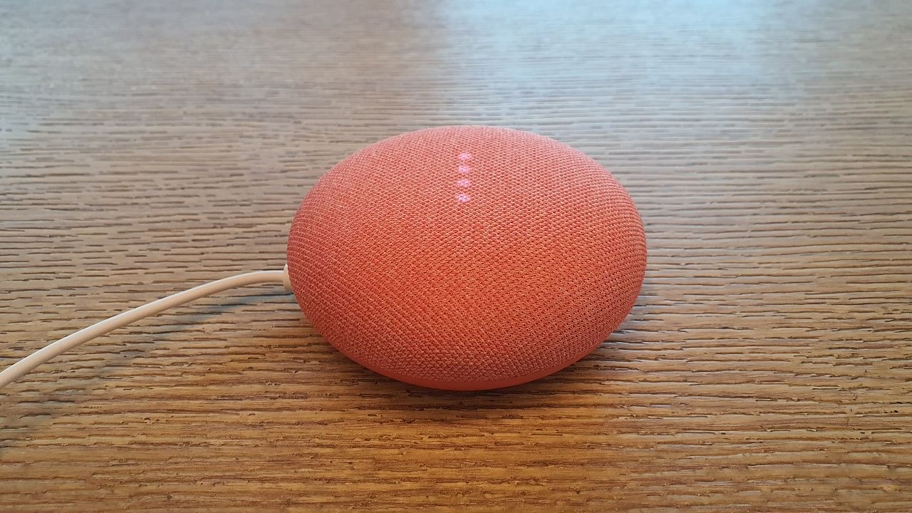 The Google Nest Mini comes in different colour options.