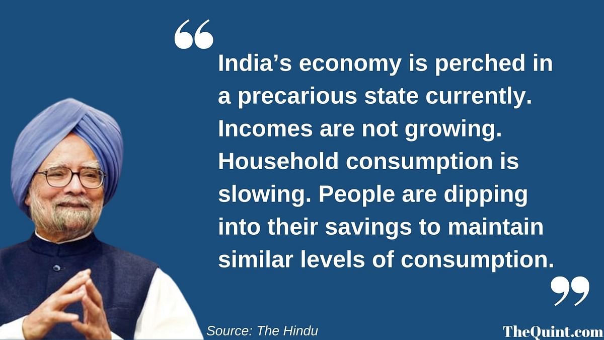In The Hindu, the former PM called for a boost in demand through fiscal policy & a revival of private investment.