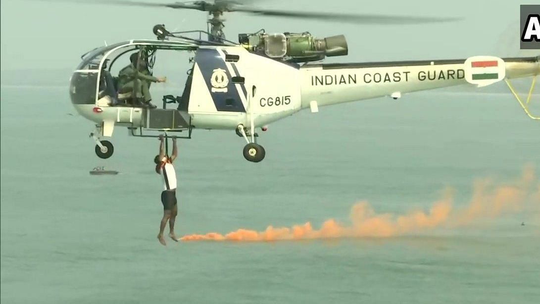 Watch: Indian Coast Guard's Two-day Rescue Workshop off Goa Shore