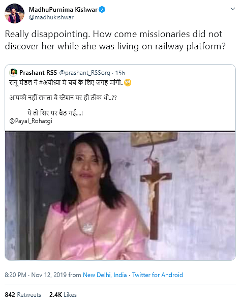 Ranu Mondal Demands Land for Church in Ayodhya? No, It’s a Satire