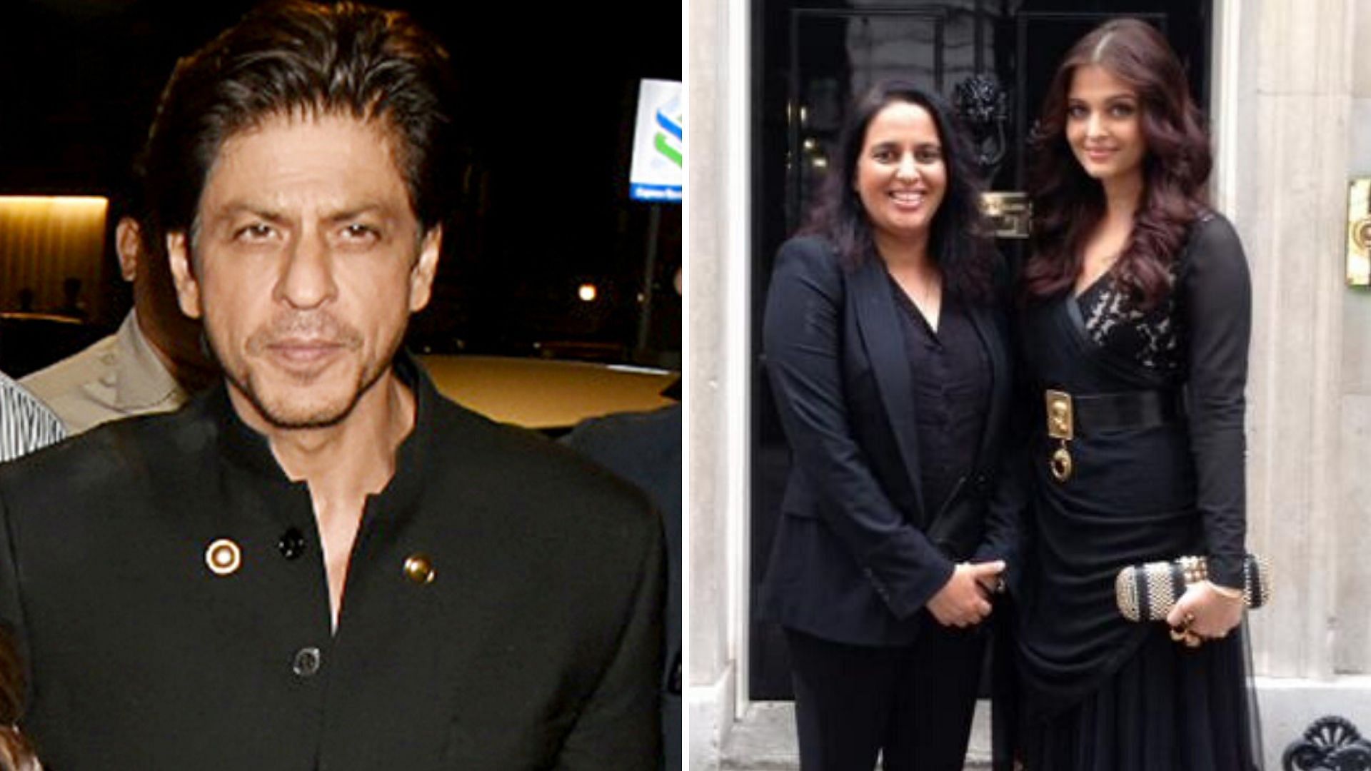 Shah Rukh Khan and Archana Sadanand, Aishwarya Rai’s manager.&nbsp;