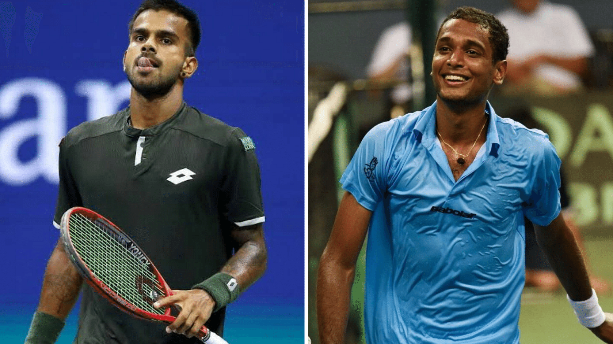 With both Sumit Nagal (left) and Ramkumar Ramanathan now available, India will have its best singles players taking on Pakistan.