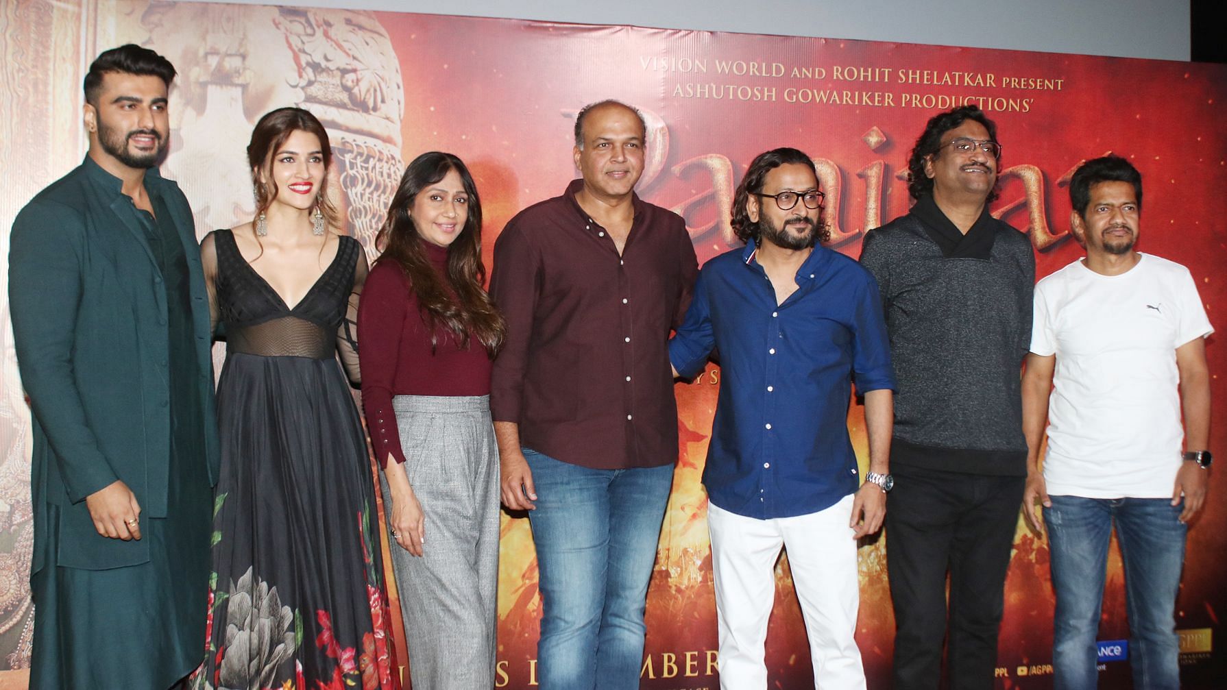 Team <i>Panipat</i> at the song launch.