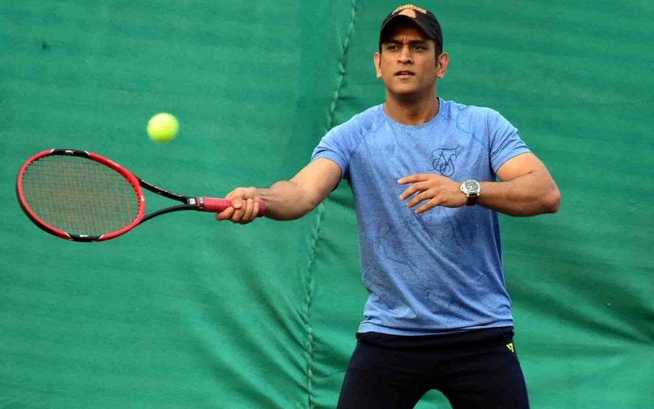 Former India captain Mahendra Singh Dhoni was recently spotted participating in a tennis tournament at the Jharkhand State Cricket Association complex.