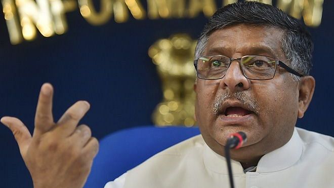 Union Minister Ravi Shankar Prasad.