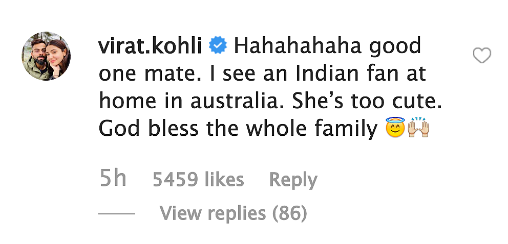 ‘I’m Virat Kohli,’ Says Warner’s Daughter While Playing Cricket