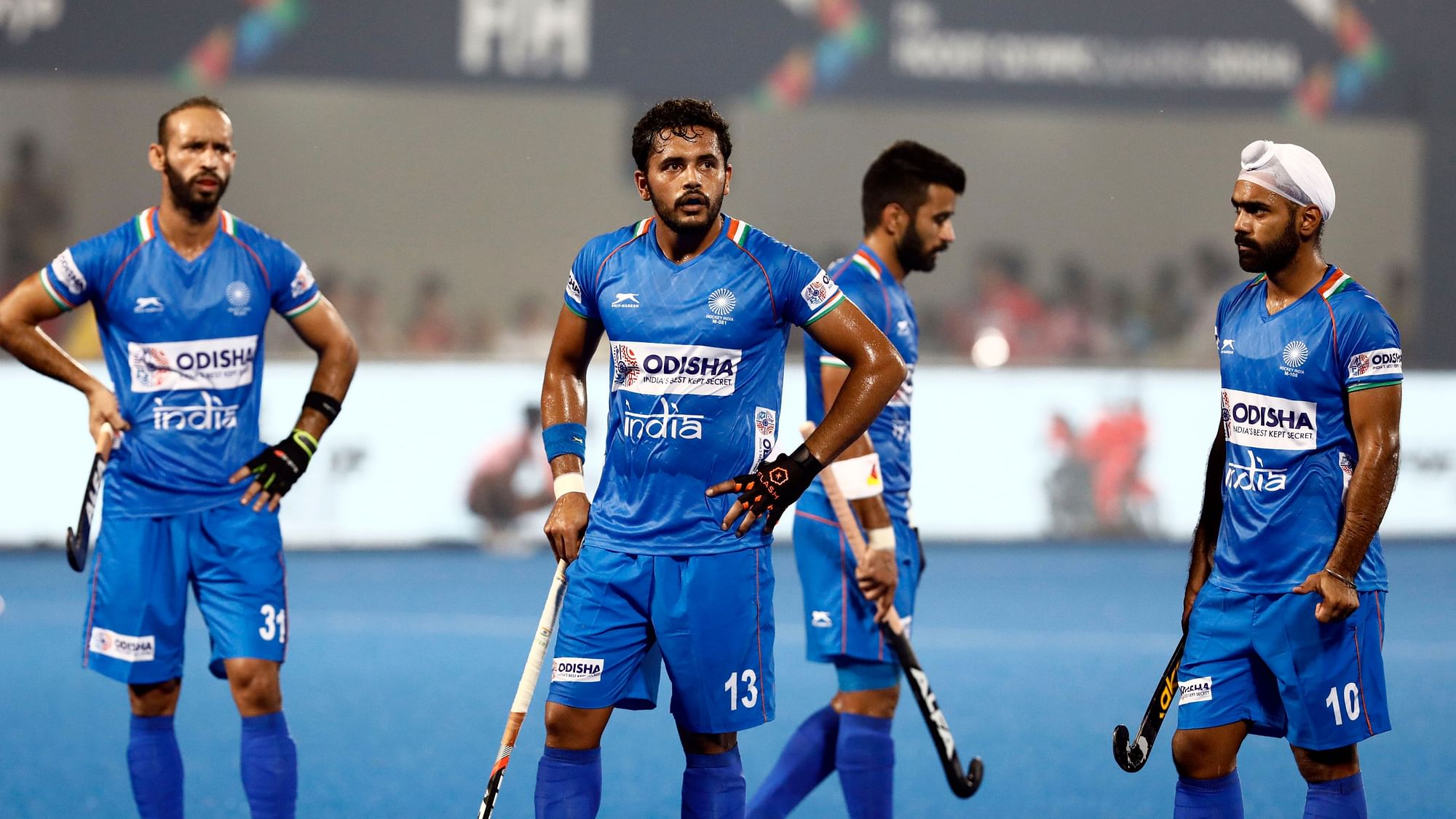 Mandeep Singh struck twice as India beat minnows Russia 4-2 in the first-leg of the two-match hockey Olympic Qualifier on Friday.