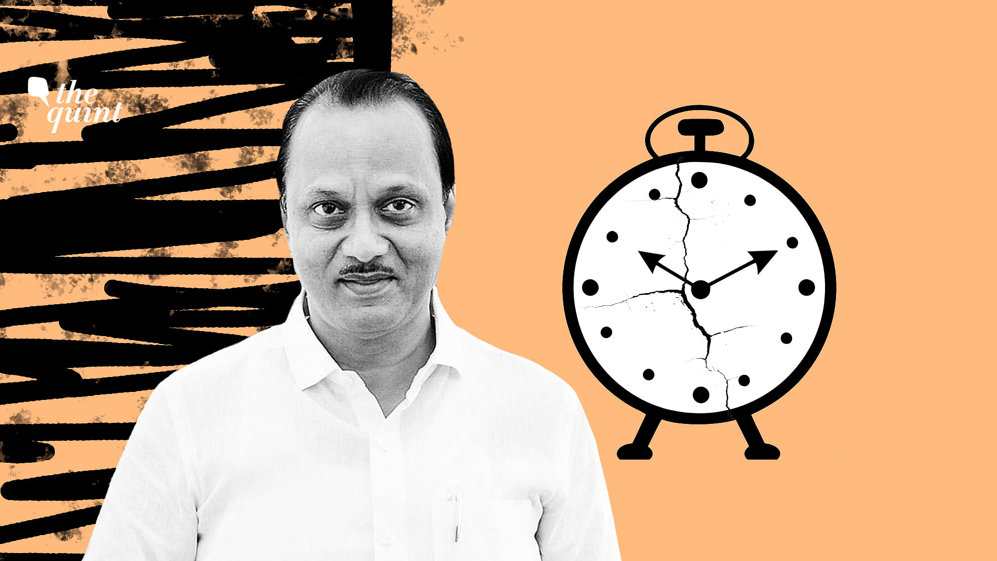 Image of Ajit Pawar and NCP party symbol used for representational purposes.