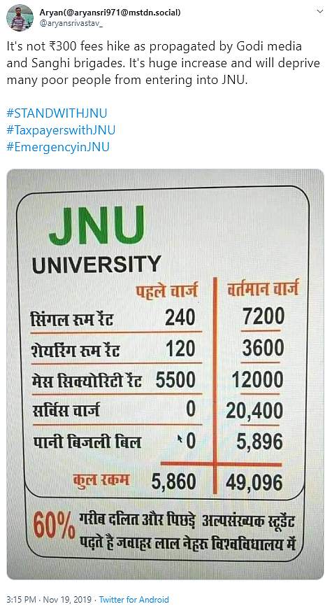 JNU Fee Row: After Varsity ‘Rolls Back’ Hike, Fake Claims Go Viral