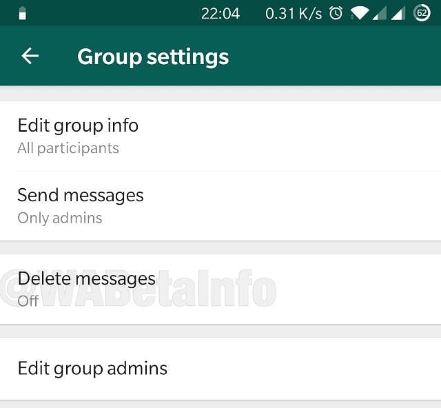 The Delete Messages feature is also available on other messaging apps like Telegram and Gmail.