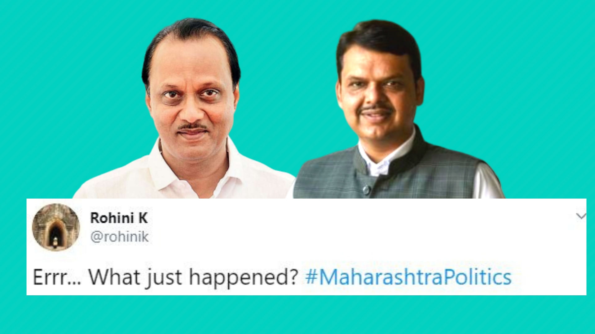 What just happened? Twitter reacts to Maharashtra government formation.&nbsp;