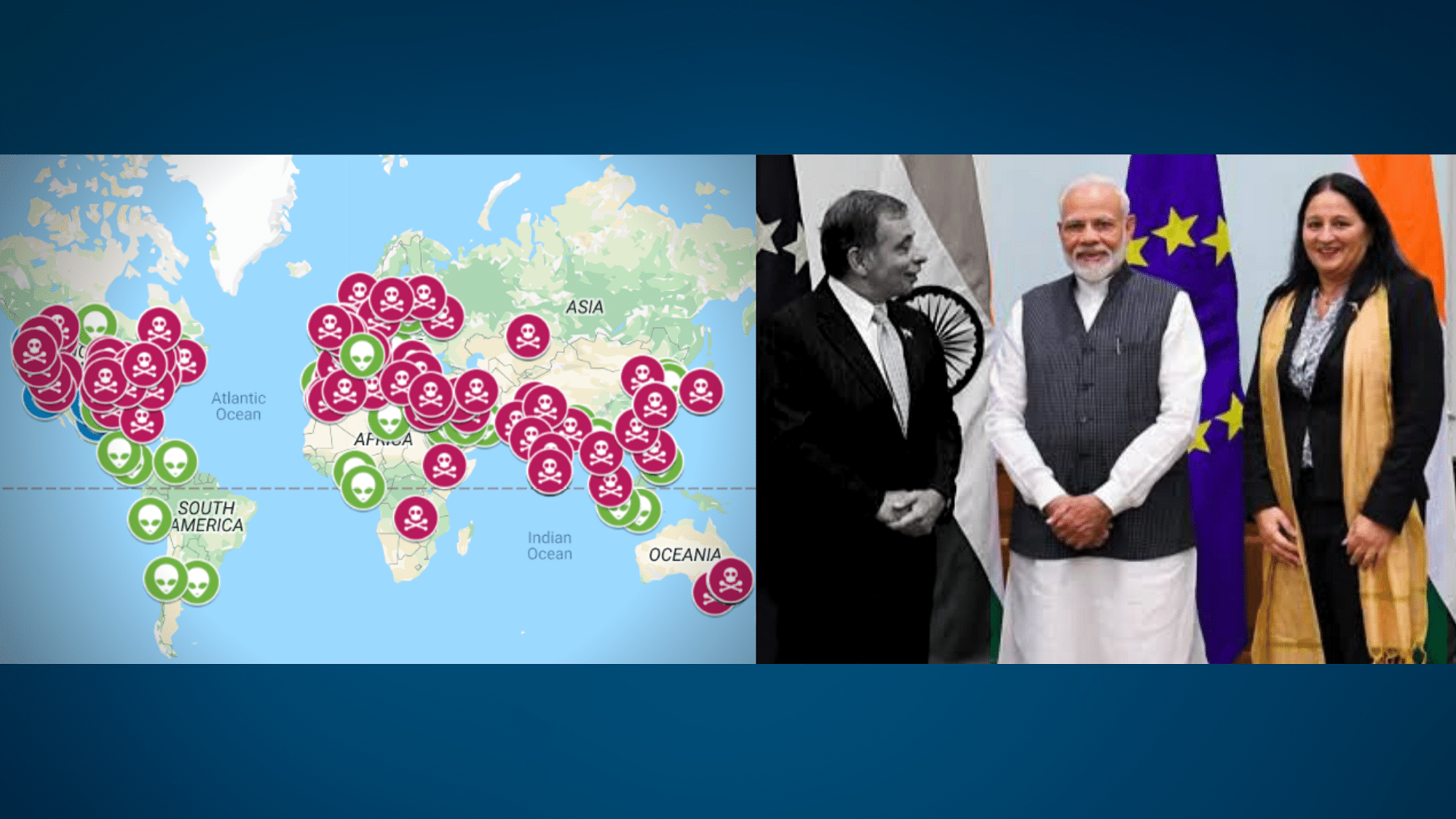 The visit by several MEPs to Kashmir and their meeting with PM Modi is reportedly linked to a network of 265 fake local media sites run by a Indian influence group.