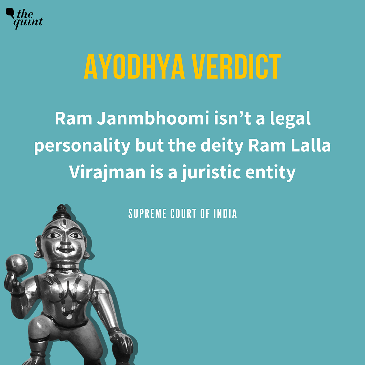  Here are the key highlights of the historic Supreme Court judgement on the Ayodhya land dispute. 