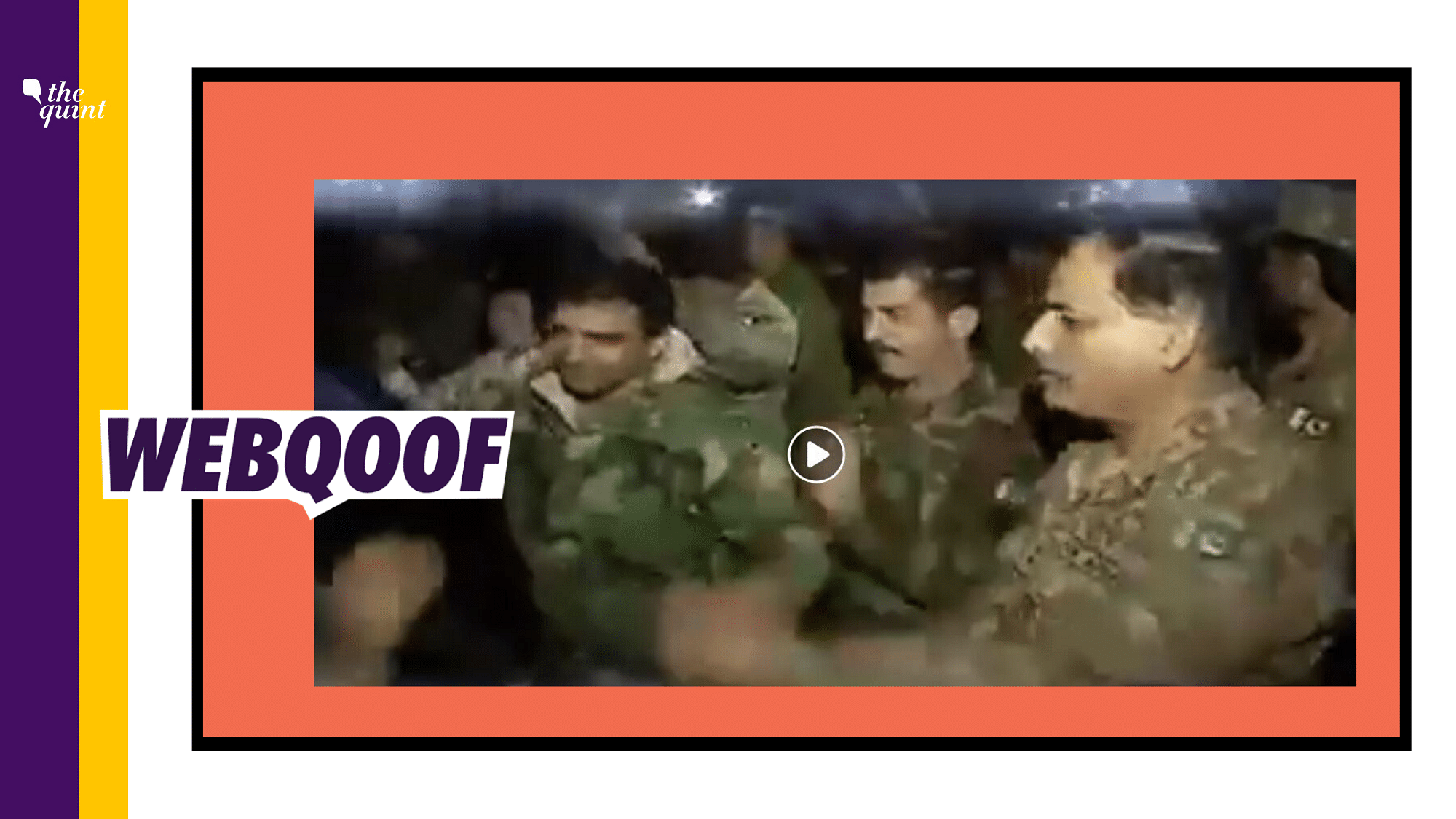 A video is being shared claiming that Indian and Pakistani troops danced together to mark the opening of Kartarpur.&nbsp;