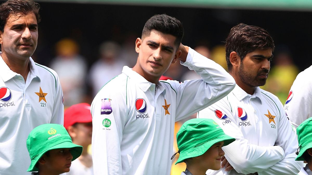 Naseem Shah made his international debut in the Brisbane Test against Australia in November.