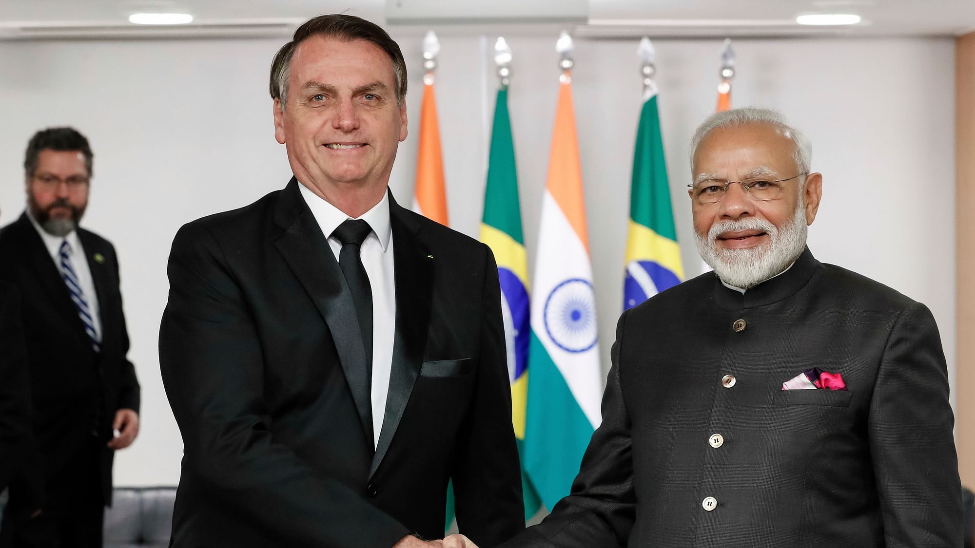 Prime Minister Narendra Modi with President Jair Bolsonaro.