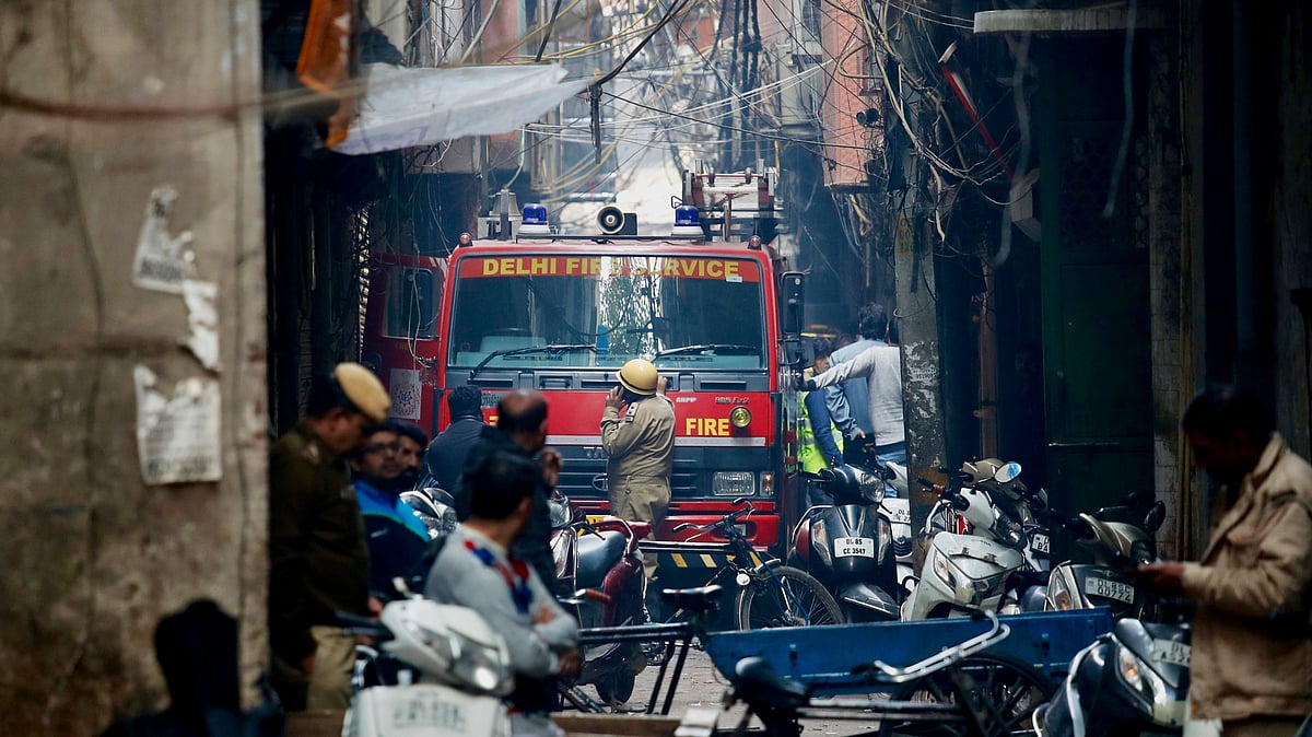 43 Killed in Delhi’s Anaj Mandi Fire, Owners in Police Custody