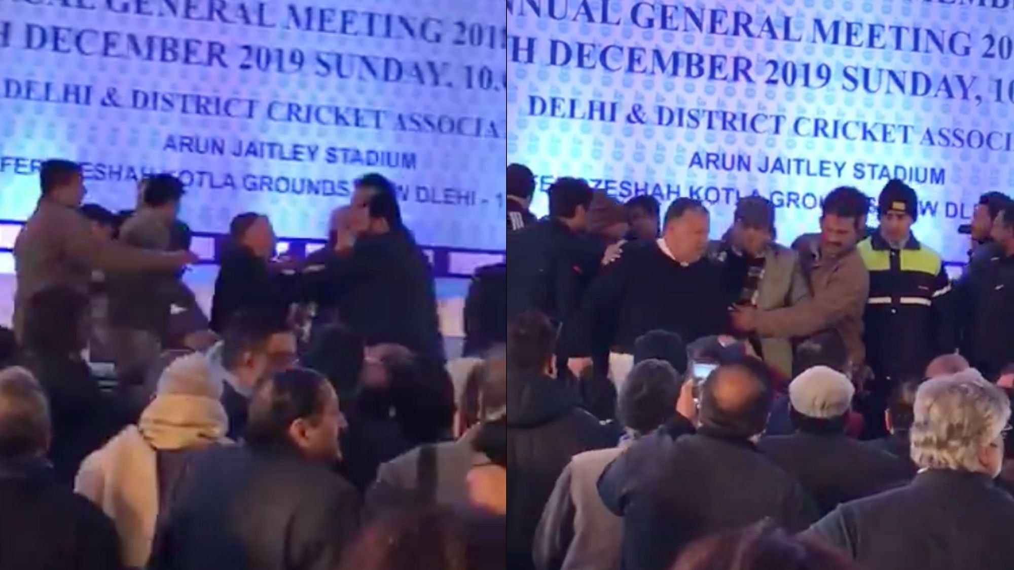 Members of the Delhi and District Cricket Associations (DDCA) on Sunday, 29 December were involved in a serious fist fight during its Annual General Meeting (AGM).