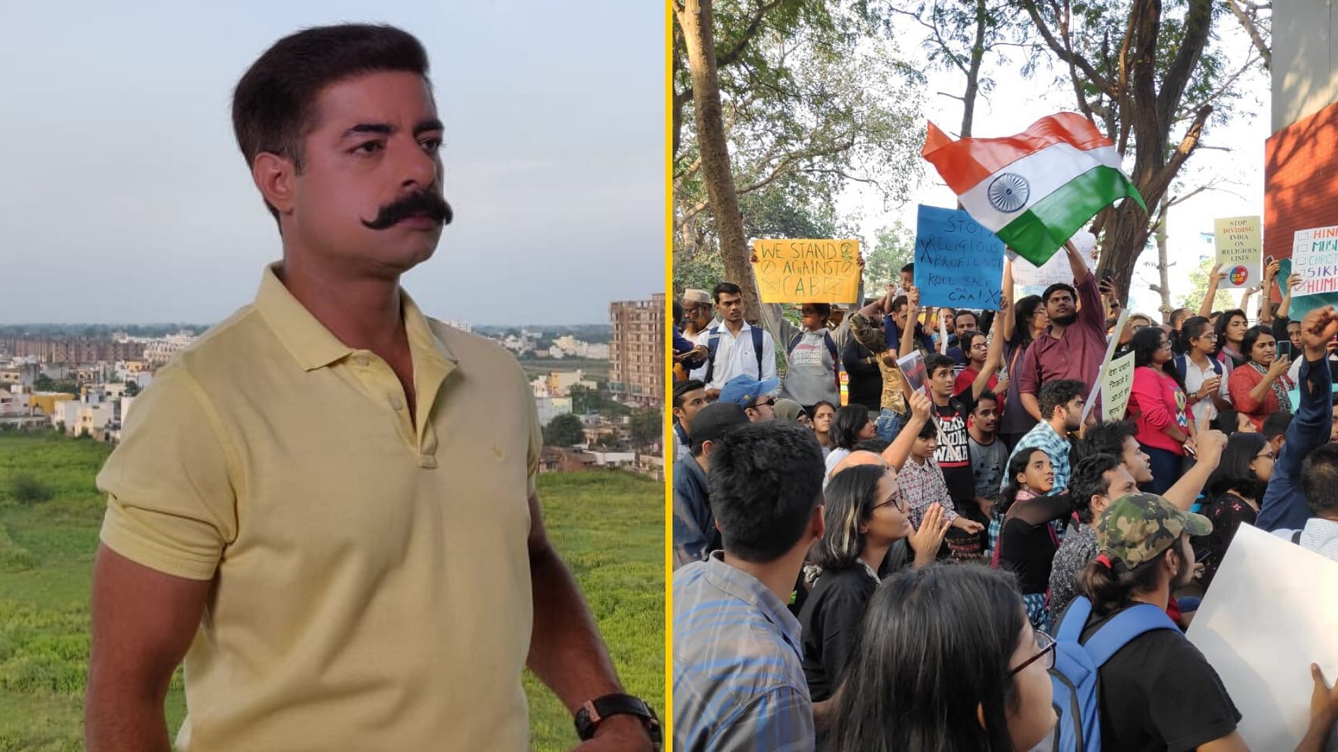 <i>Saavdhan India</i> host Sushant Singh has been vocal in supporting anti-CAA protests.