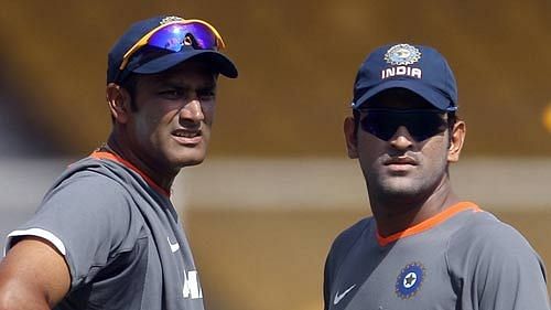 Anil Kumble was Dhoni’s predecessor as captain of the Indian Test team.