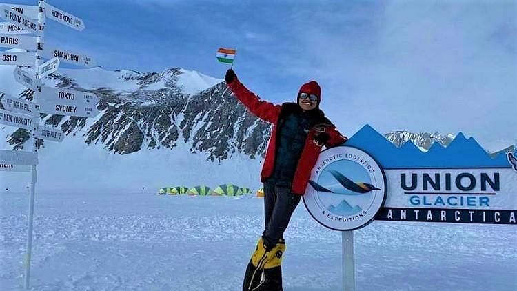 18-year-old Malvath Poorna is now one peak away from her goal of scaling the tallest peak in all seven continents.