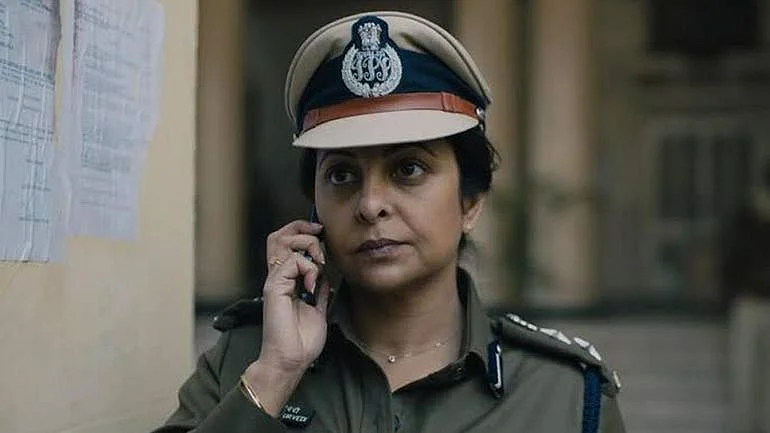 Shefali Shah in a still from <i>Delhi Crime</i>.