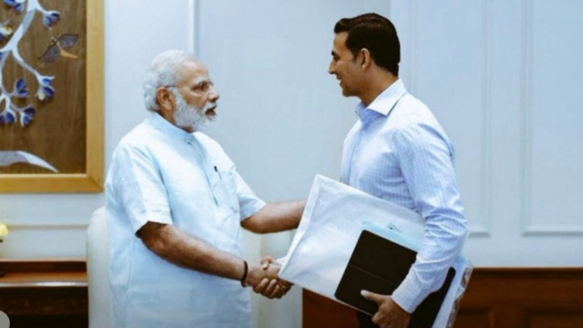 Akshay Kumar with PM Narendra Modi.