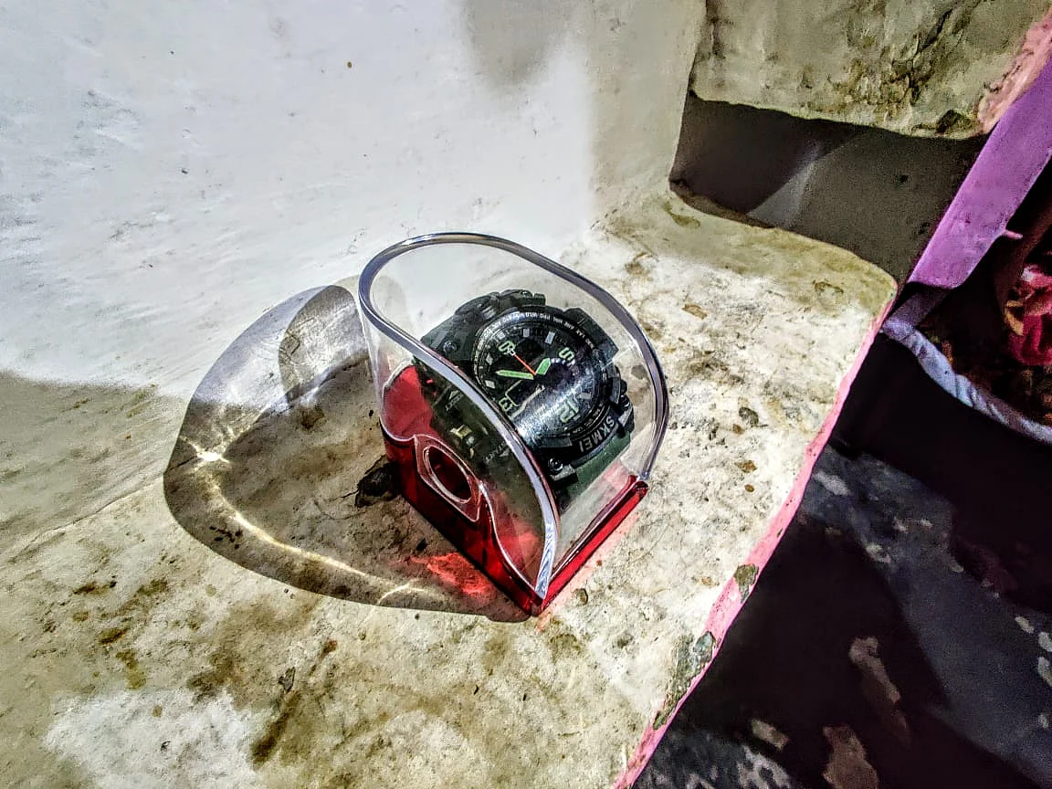 Suleiman’s things scattered around the house. They include a watch that his aunt bought him but he had not worn yet.